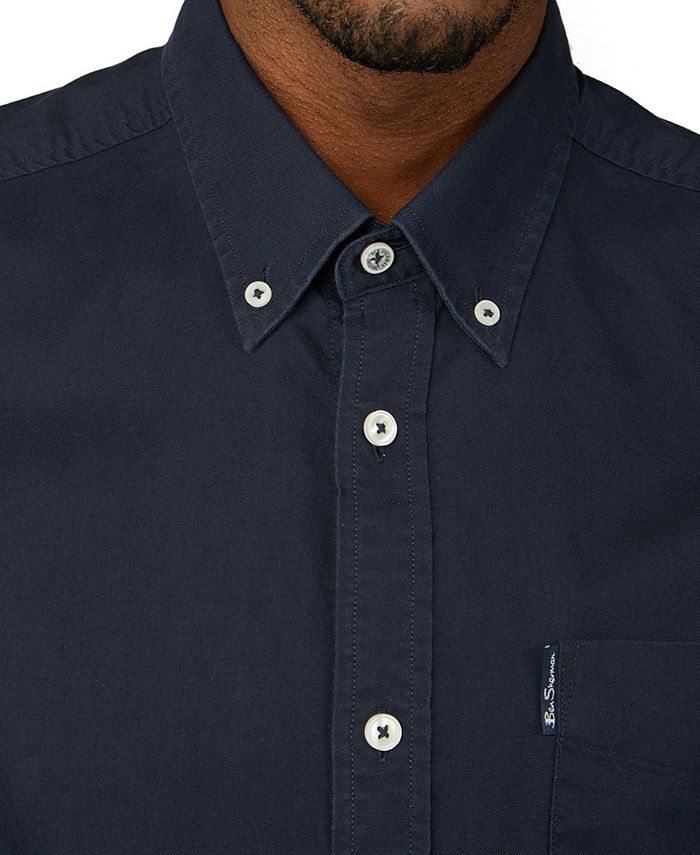Ben Sherman Men's Iconic Oxford Single-Pocket Button-Down Long-Sleeve ...