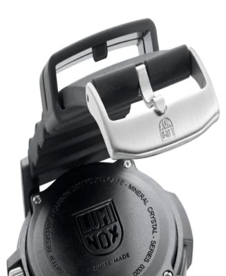 Men's 0321 Sea Turtle Black Rubber Bracelet Watch