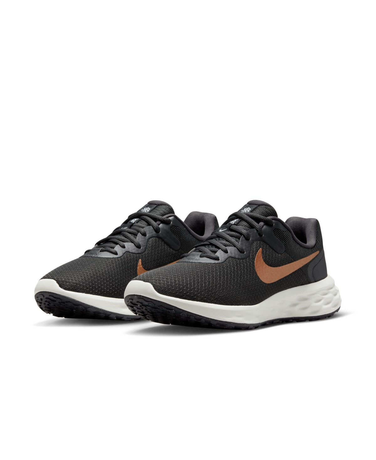 Nike Women's Revolution 6 Next Nature Running Sneakers From Finish Line In Dark Sky Gray/metallic