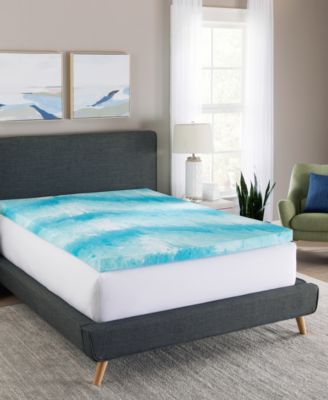 CLOSEOUT! Cooling Gel Swirl 3" Memory Foam Mattress Topper, Twin