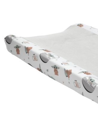 Star Wars Mandalorian The Child/Baby Yoda Gray Changing Pad Cover