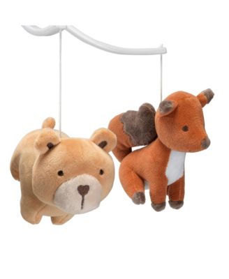 Animal Alphabet Bear/Fox Musical Baby Crib Mobile Soother Toy