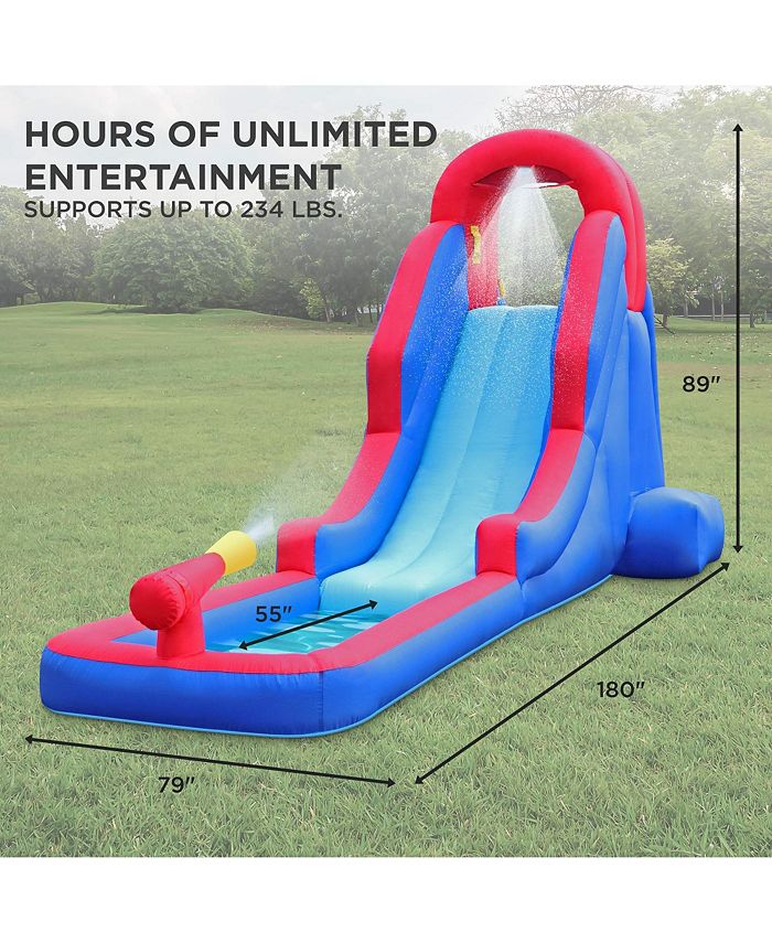 Sunny & Fun Inflatable Water Slide & Blow up Pool, Kids Water Park Macy's