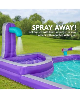 Inflatable Water Slide & Blow up Pool, Kids Water Park