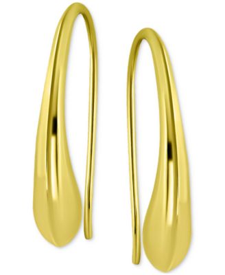 Polished Polished Teardrop Threader Earrings, Created for Macy's