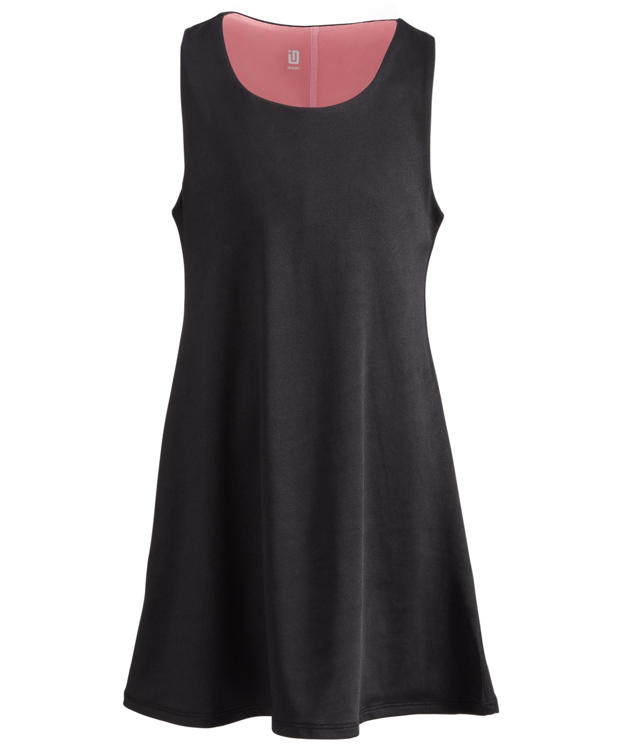 Id Ideology Big Girls Sleeveless Workout Dress, Created For Macy's In Deep Black