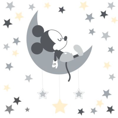 Lambs Ivy Disney Baby Mickey Mouse Gray Yellow Celestial Wall Decals by Macy s