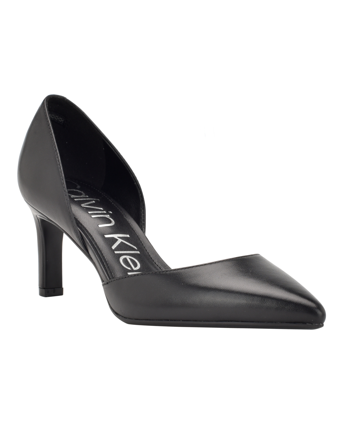 Onderbreking Sluipmoordenaar smeren Calvin Klein Women's Laza Kitten Heel Slip-on Dress Pumps Women's Shoes In  Black Leather | ModeSens
