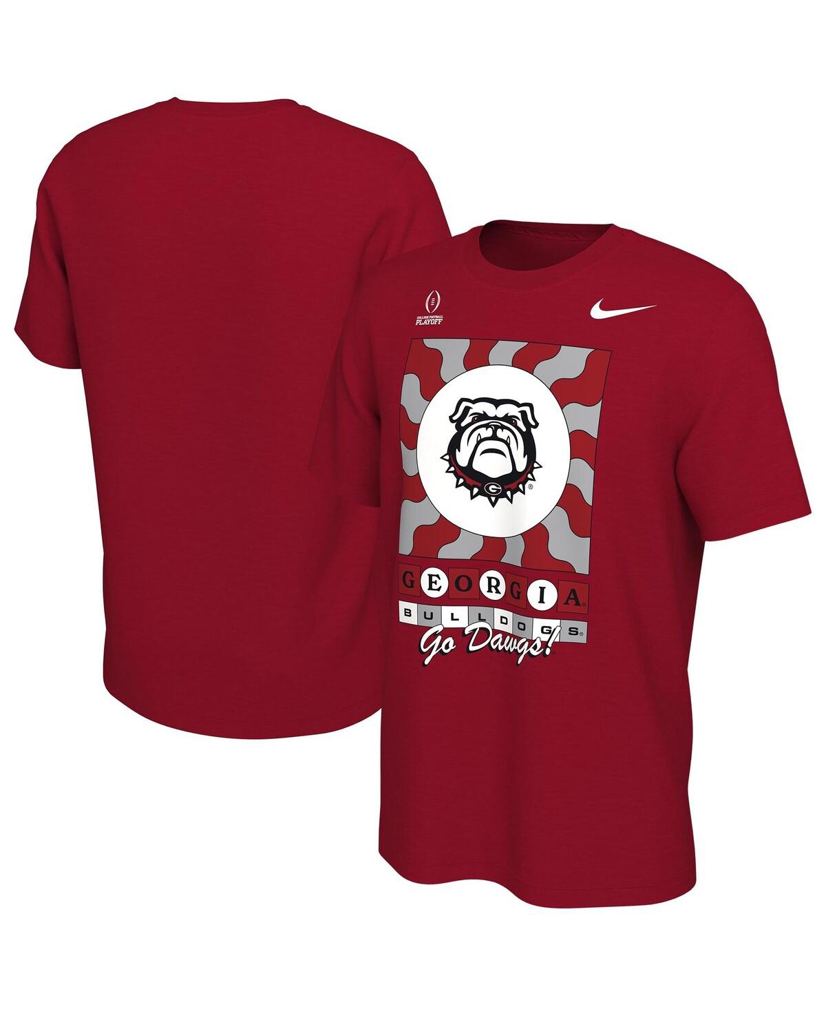 Nike Men's  Red Georgia Bulldogs College Football Playoff 2022 Peach Bowl Media Night T-shirt