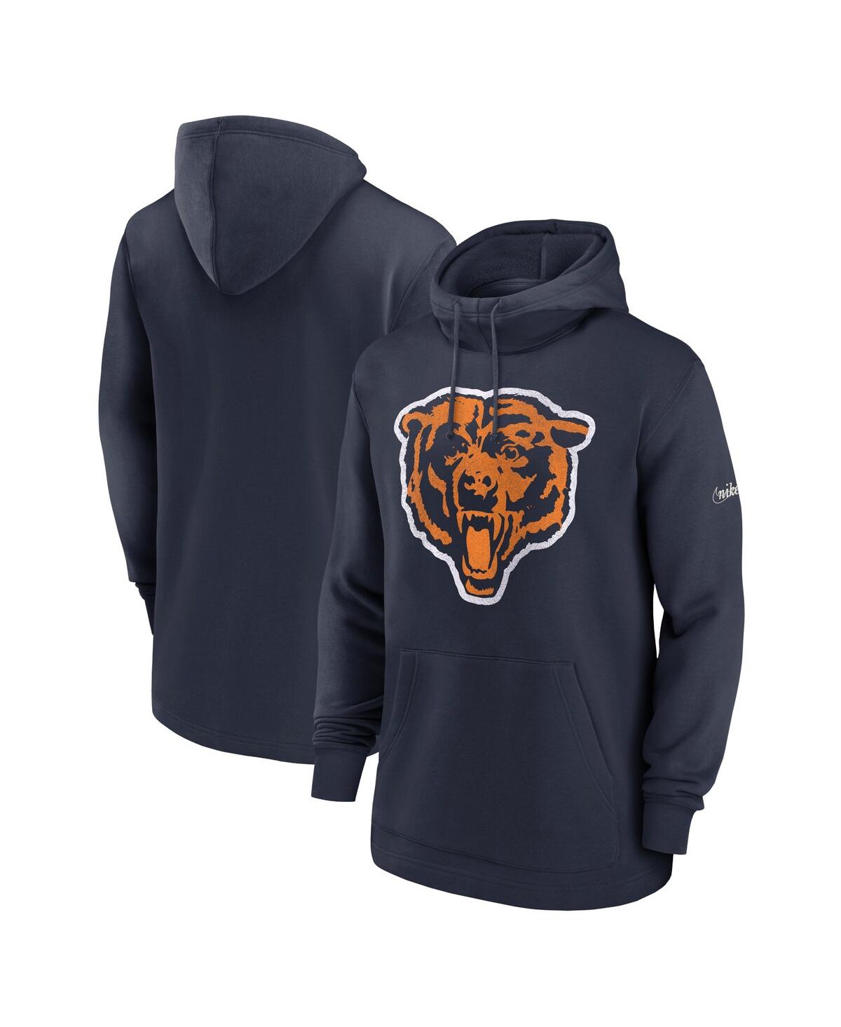 Men's NikeChicago Bears Classic Pullover Hoodie - Navy