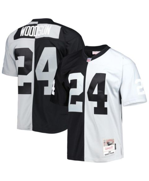Мужское джерси Mitchell & Ness Charles Woodson Las Vegas Raiders 1998 Split Legacy, Black