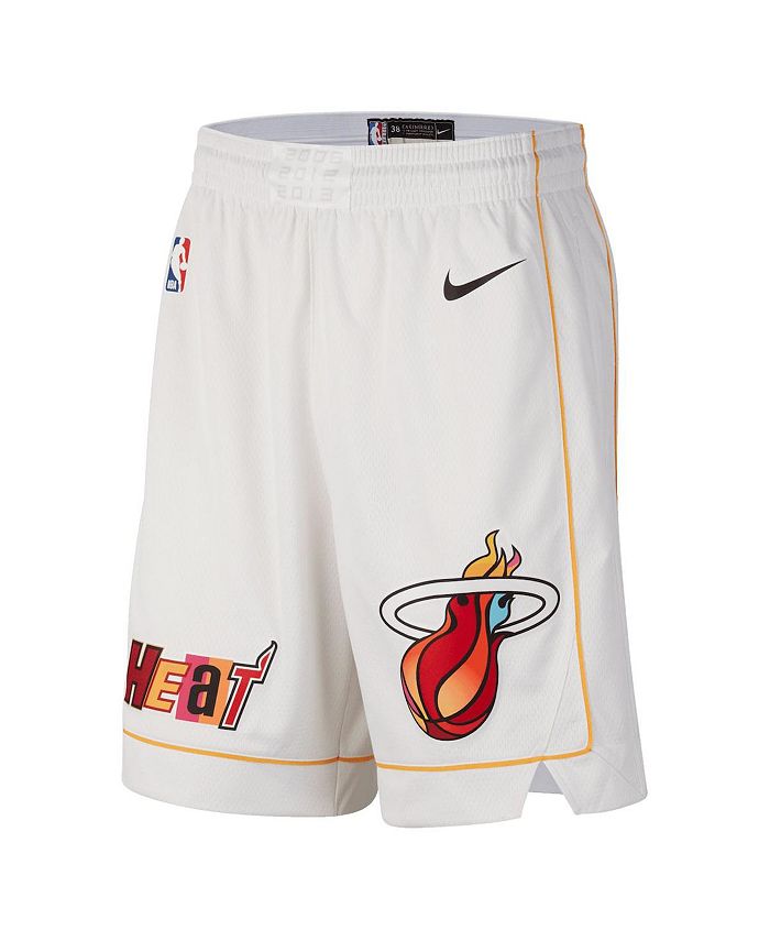 Miami Heat City Edition Nike Men's NBA Fleece Pullover Hoodie in White, Size: 3XL | DN8665-100