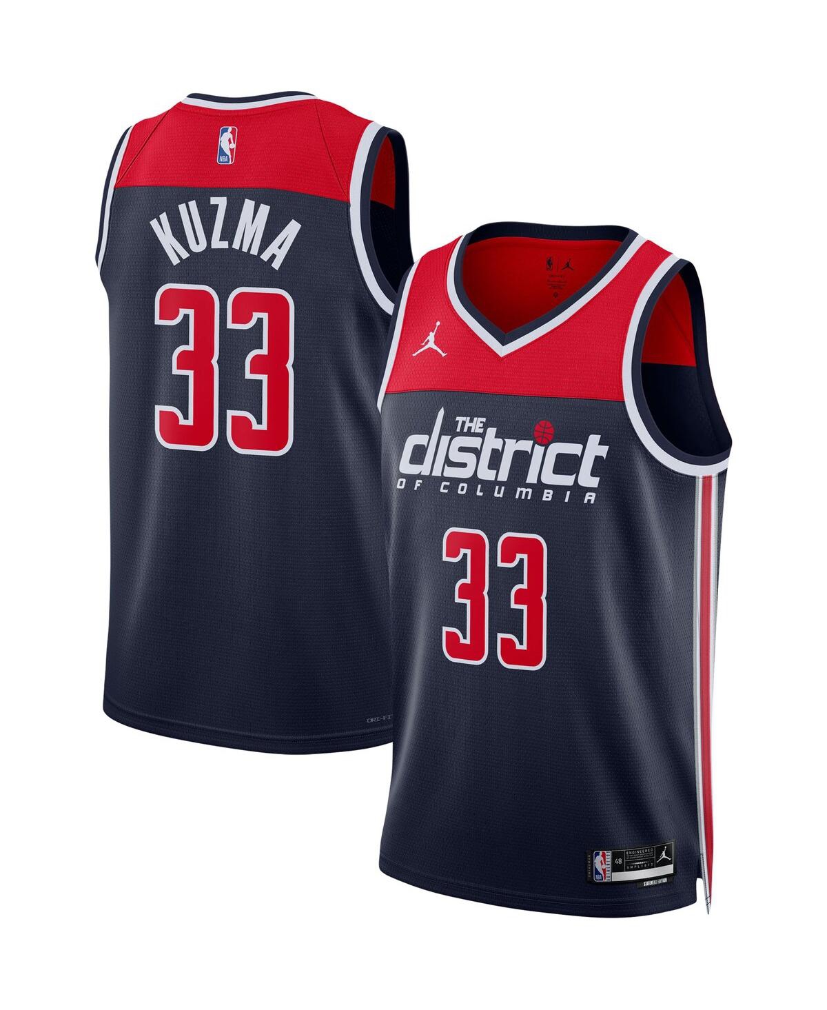 Men's Jordan Kyle KuzmaWashington Wizards Statement Edition Swingman Jersey - Navy