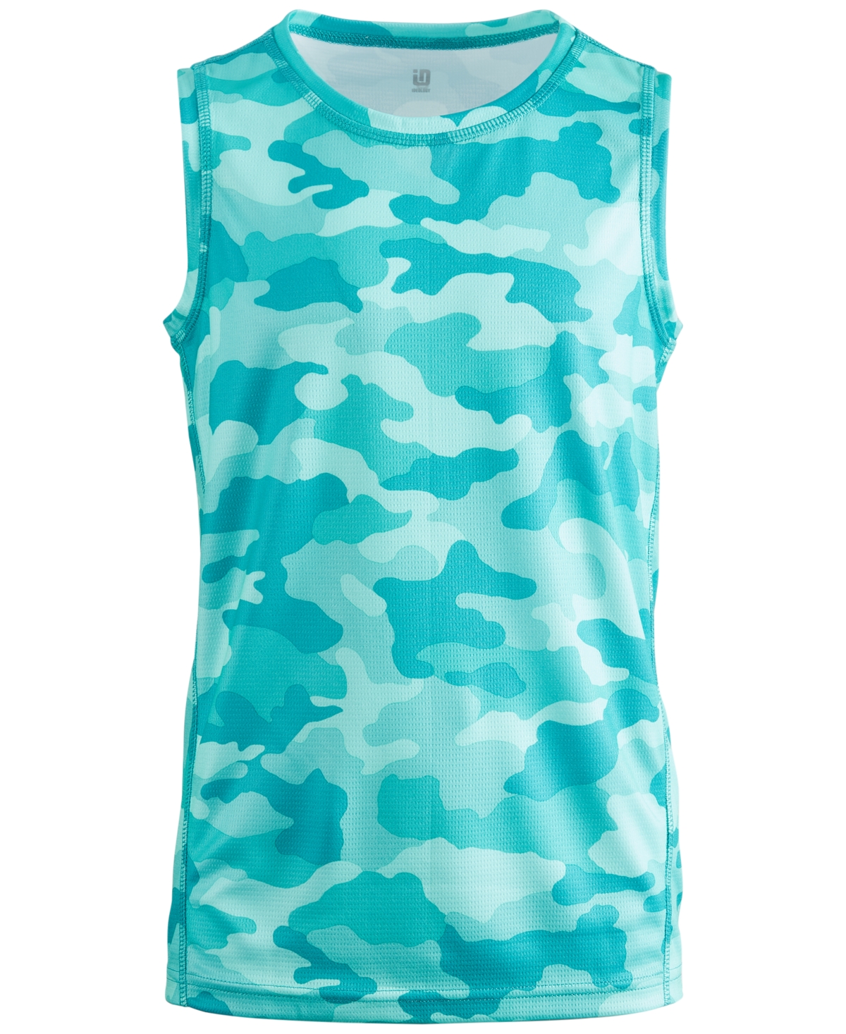 Id Ideology Big Boys Cassandra Camo Tank, Created For Macy's In Tropical Surf