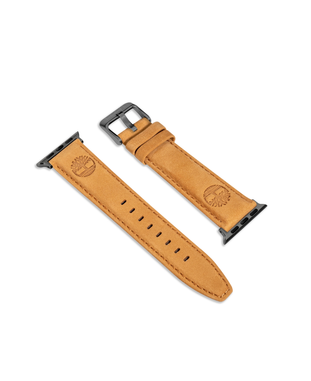 Shop Timberland Unisex Lacandon Wheat Genuine Leather Universal Smart Watch Strap 22mm