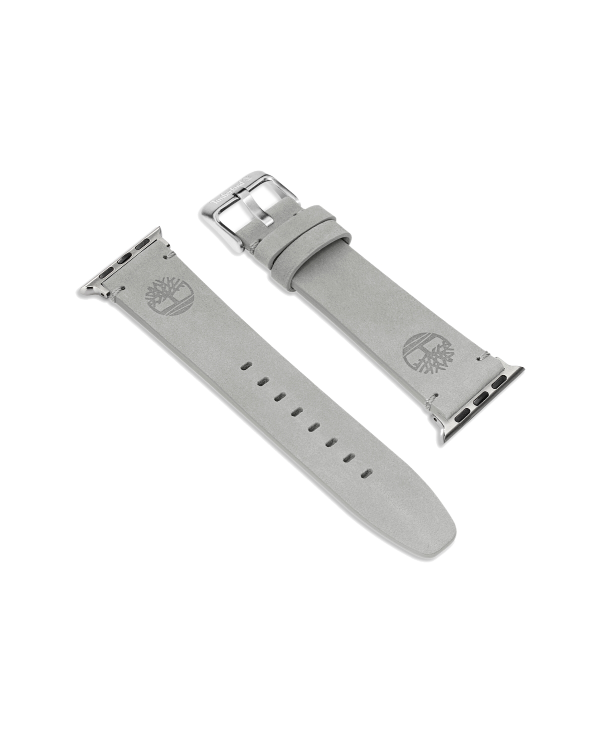 Unisex Ashby Gray Genuine Leather Universal Smart Watch Strap 22mm - Gray