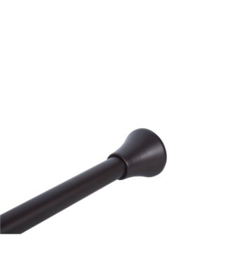 Adjustable Curtain Tension Shower Rod and Hooks, Set of 13, 42" - 72"