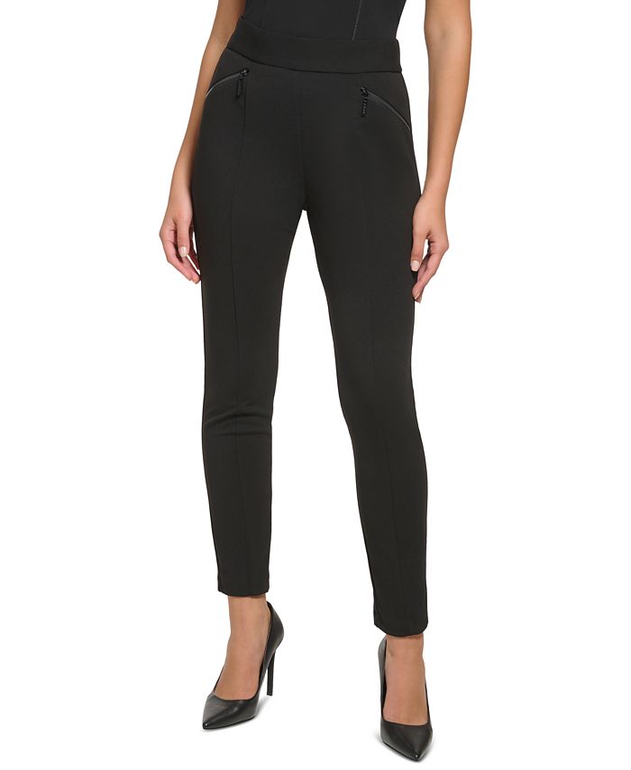 DKNY Women's Zippered Pockets Skinny Pants - Macy's