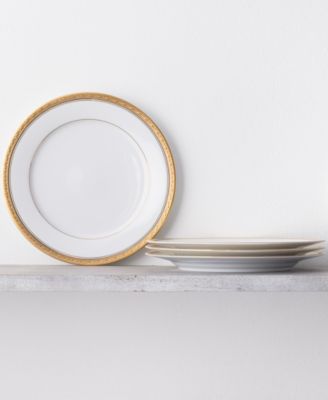 Crestwood Gold Set of 4 Dinner Plates, Service For 4