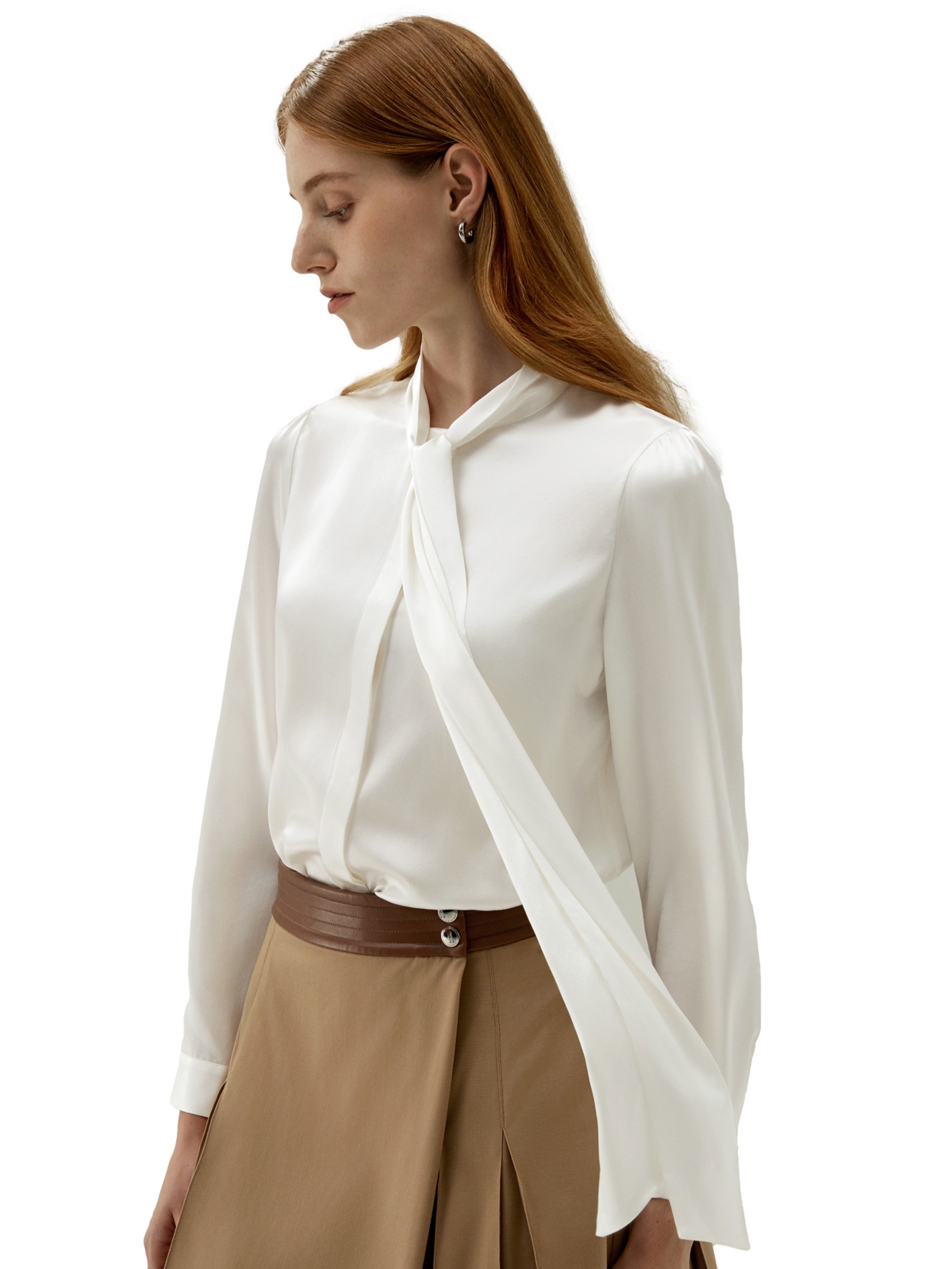 Lilysilk Women's Bow-tie Neck Silk Blouse