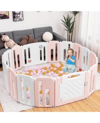 Baby 16 Panels Safety Playpen Safety Activity Play Center