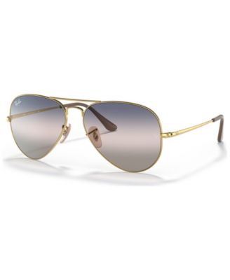 Ray Ban Aviator Metal Flat Temple |RB3689-001-GE-55| Pink Gra Blue 8056597549721