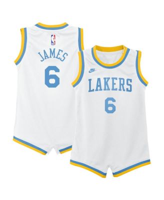 Infant Boys and Girls Nike LeBron James White Los Angeles Lakers 2022 23 Swingman Jersey Classic Edition Macy s