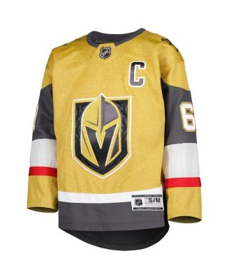 Big Boys and Girls Mark Stone Gold Vegas Golden Knights Home Captain Patch Premier Player Jersey