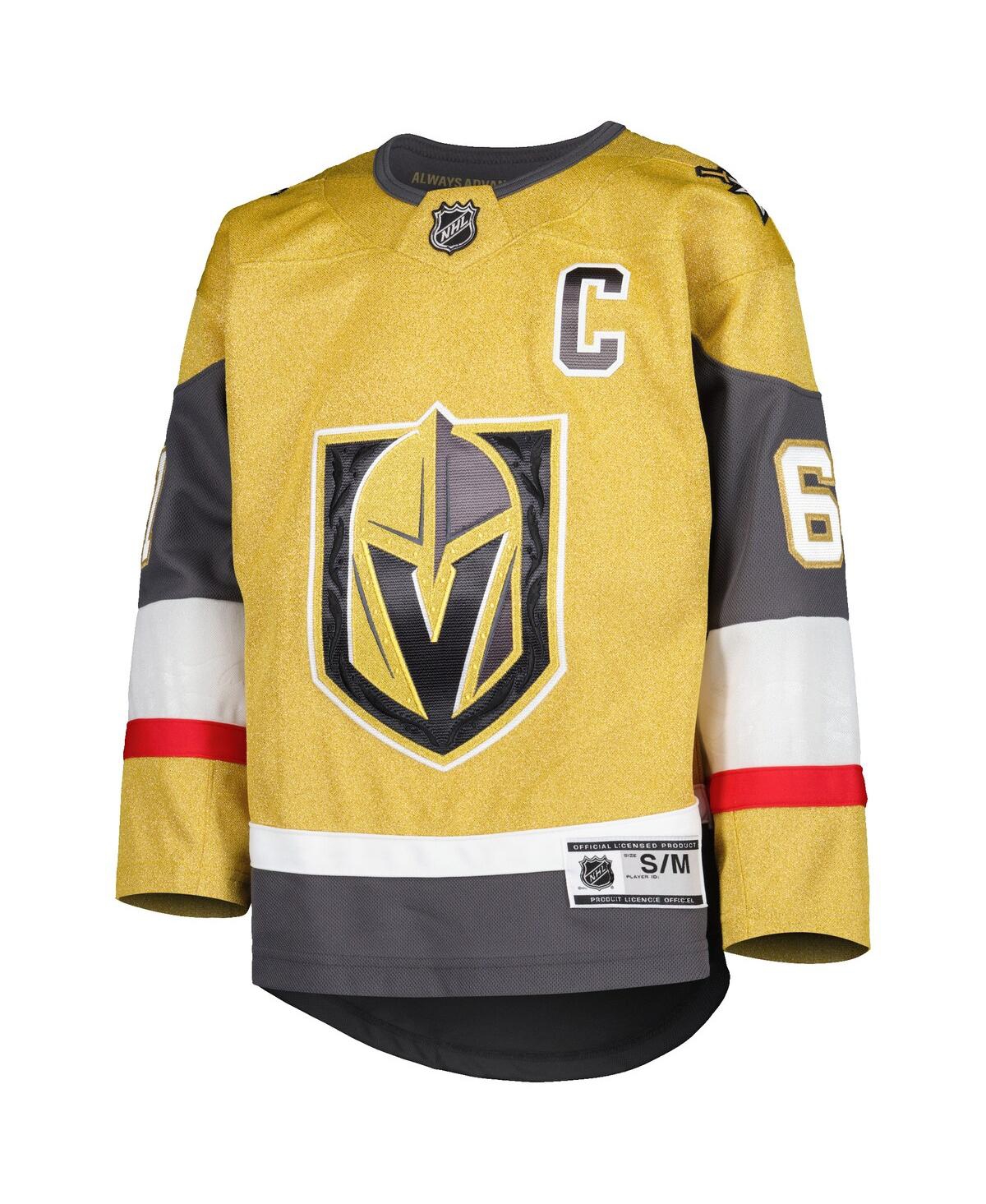 Big Boys and Girls Mark StoneVegas Golden Knights Home Captain Patch Premier Player Jersey - Gold