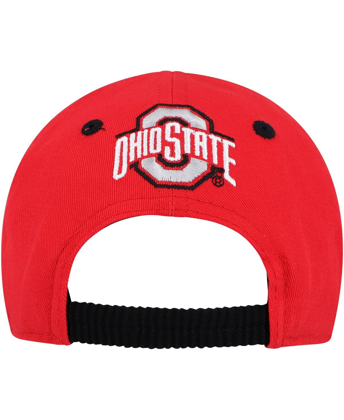 Shop Outerstuff Infant Boys And Girls Scarlet, Black Ohio State Buckeyes Old School Slouch Flex Hat In Scarlet,black
