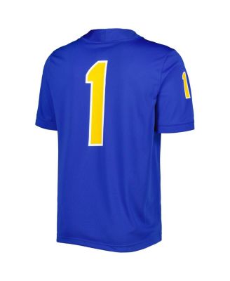 Men's #1 Royal Pitt Panthers Untouchable Football Jersey