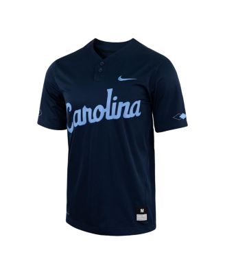 Men's Navy North Carolina Tar Heels Two-Button Replica Baseball Jersey