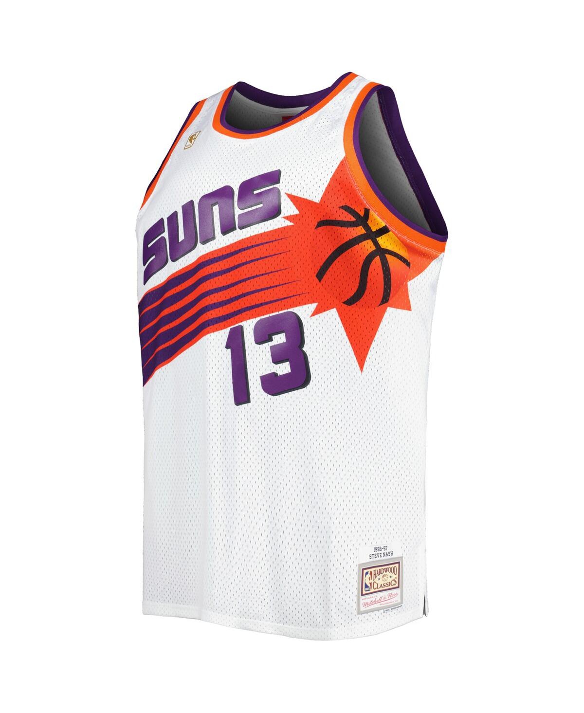 Men's Mitchell & Ness Steve NashPhoenix Suns Big and Tall Hardwood Classics 1996-97 Swingman Jersey - White
