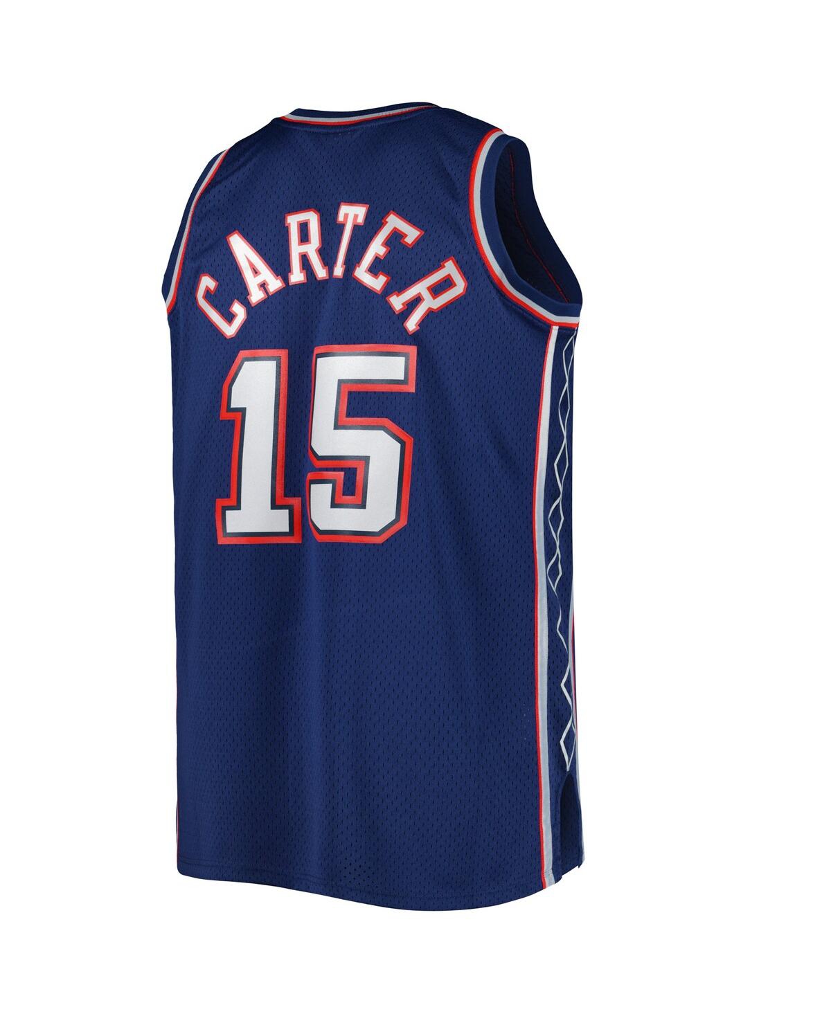Men's Mitchell & Ness Vince CarterNew Jersey Nets Big and Tall Hardwood Classics 2006-07 Swingman Jersey - Navy