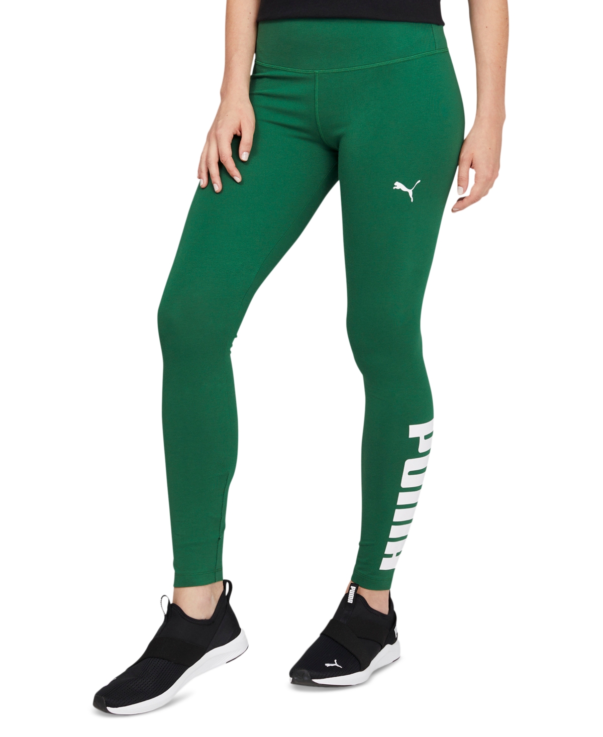 Puma Women's Athletic Graphic Full-length Leggings In Green