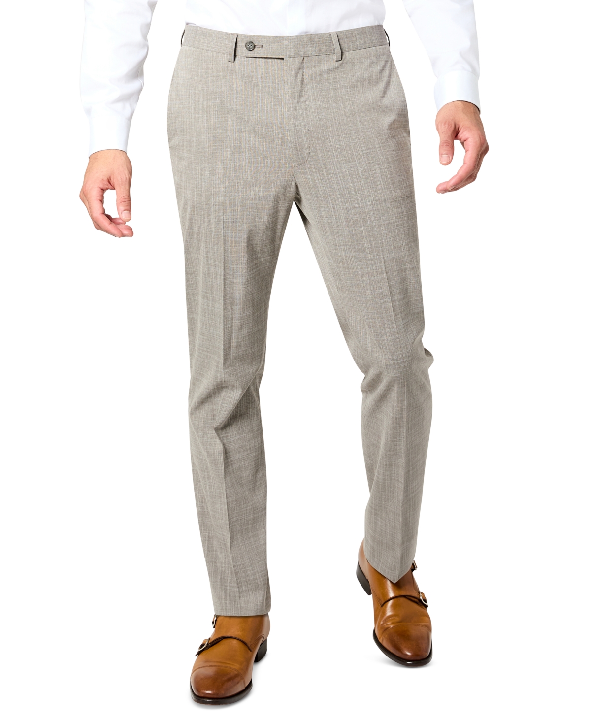 dkny men's modern fit stretch suit pants
