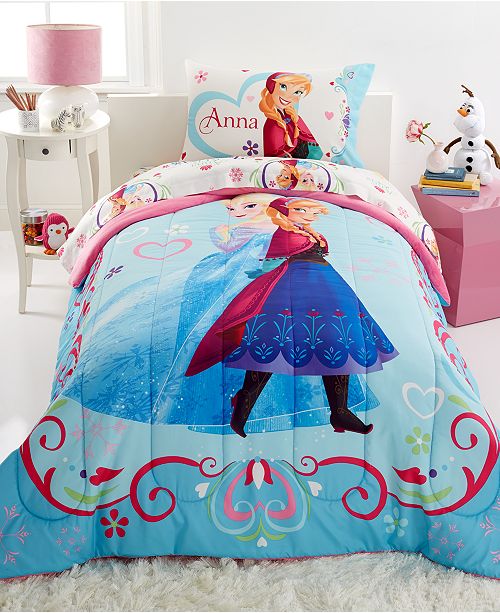 Disney Frozen Springtime Floral Twin Full Comforter