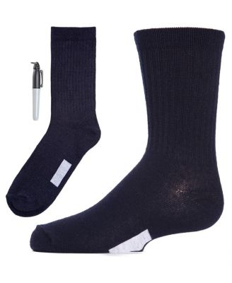 MeMoi Boys 3 Pairs Write On Camp Cotton Blend Crew Socks - Macy's