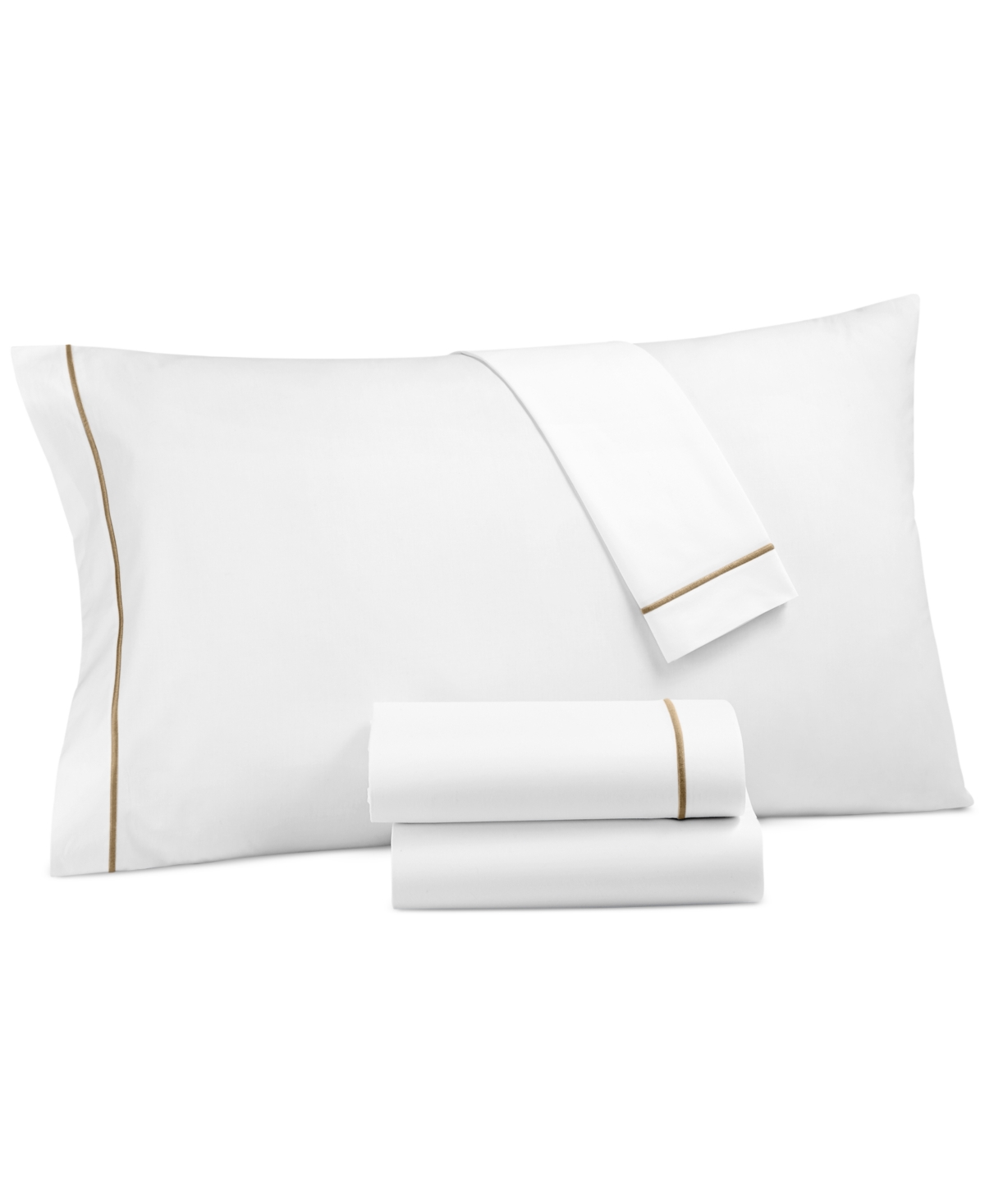 Hotel Collection Italian Percale Duvet Cover, Full/queen, Created For Macy's Bedding In Champagne