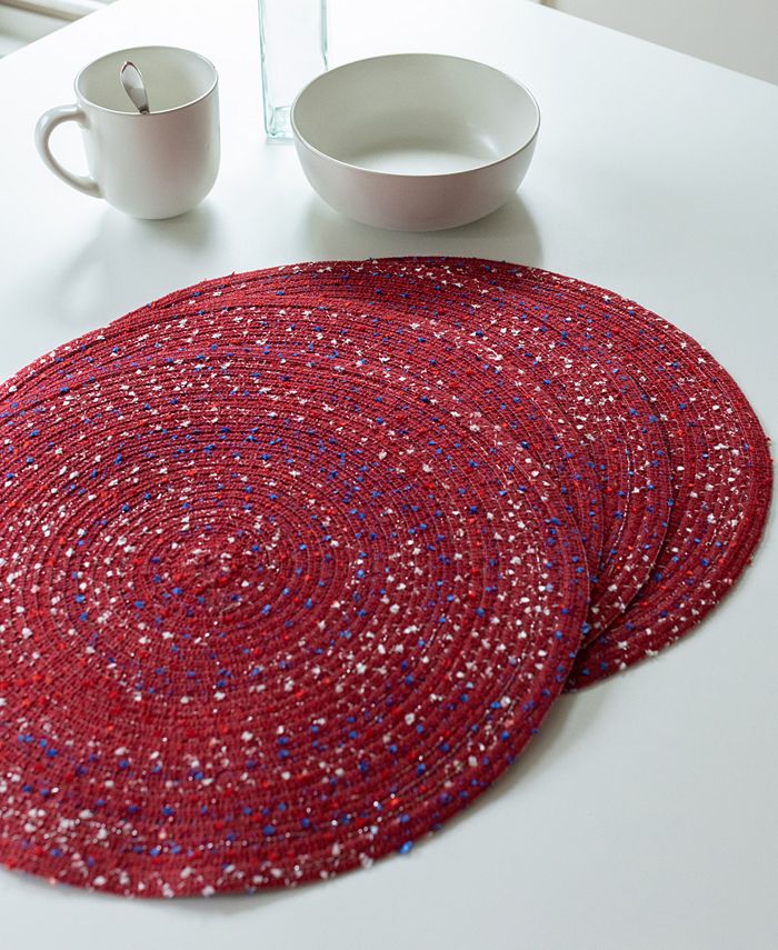 Benson Mills Americana Bouclé Round Placemat, Set of 4 Macy's