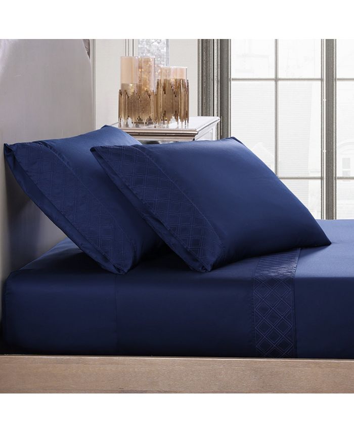 Pure Parima Hira Egyptian Cotton Sheet Set Full Size Macy's