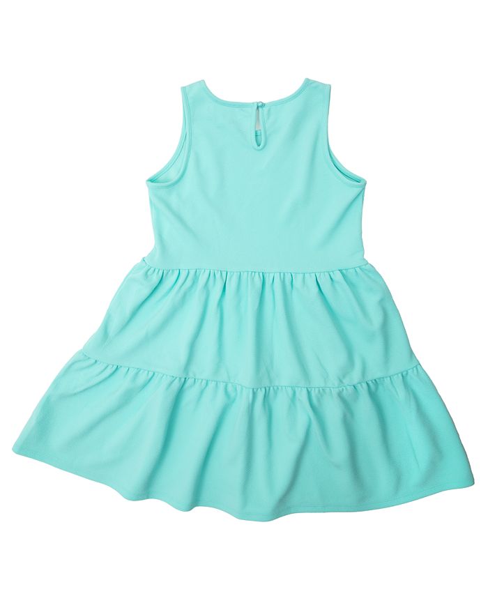 Emerald Sundae Big Girls 2 Piece Tank Dress with Cactus Necklace Set