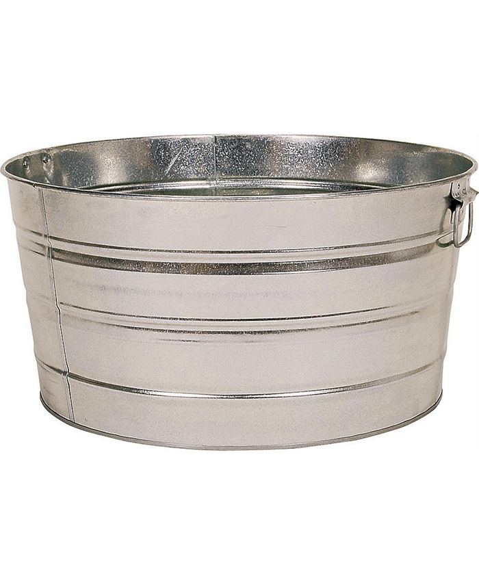 Behrens Multipurpose Round Galvanized Steel Tub, 15 Gal Silver Macy's