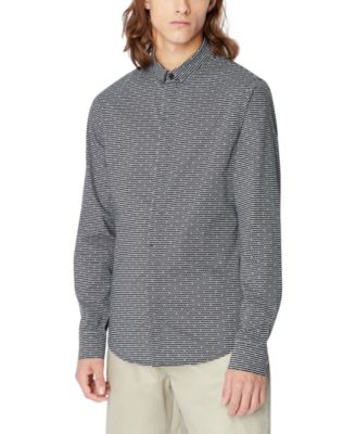 A|X Armani Exchange - Men's Stretch Geo-Print Button-Down Shirt