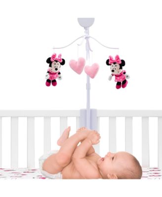 Disney Baby Minnie Mouse Love Pink Musical Baby Crib Mobile Soother