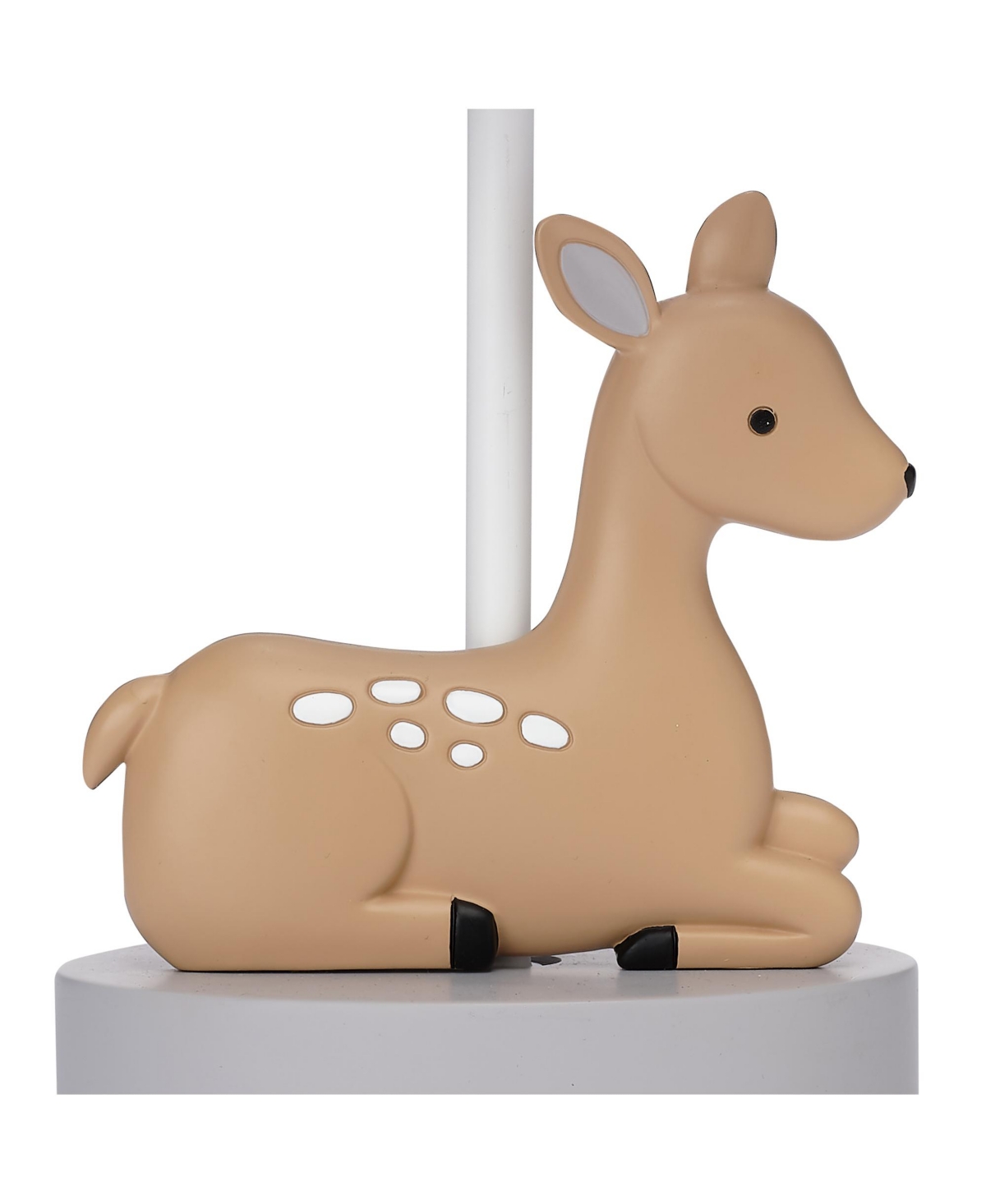 Bedtime Originals Deer Park WoodlandLamp with Gray/White Shade & Bulb - Taupe