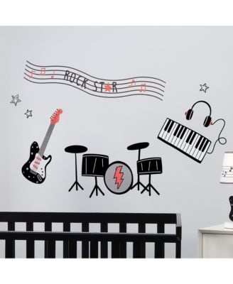 Rock Star Musical Instruments Wall Decals/Stickers