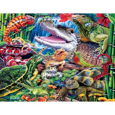 MasterPieces World of Animals Reptile Friends 100 Piece Jigsaw Puzzle