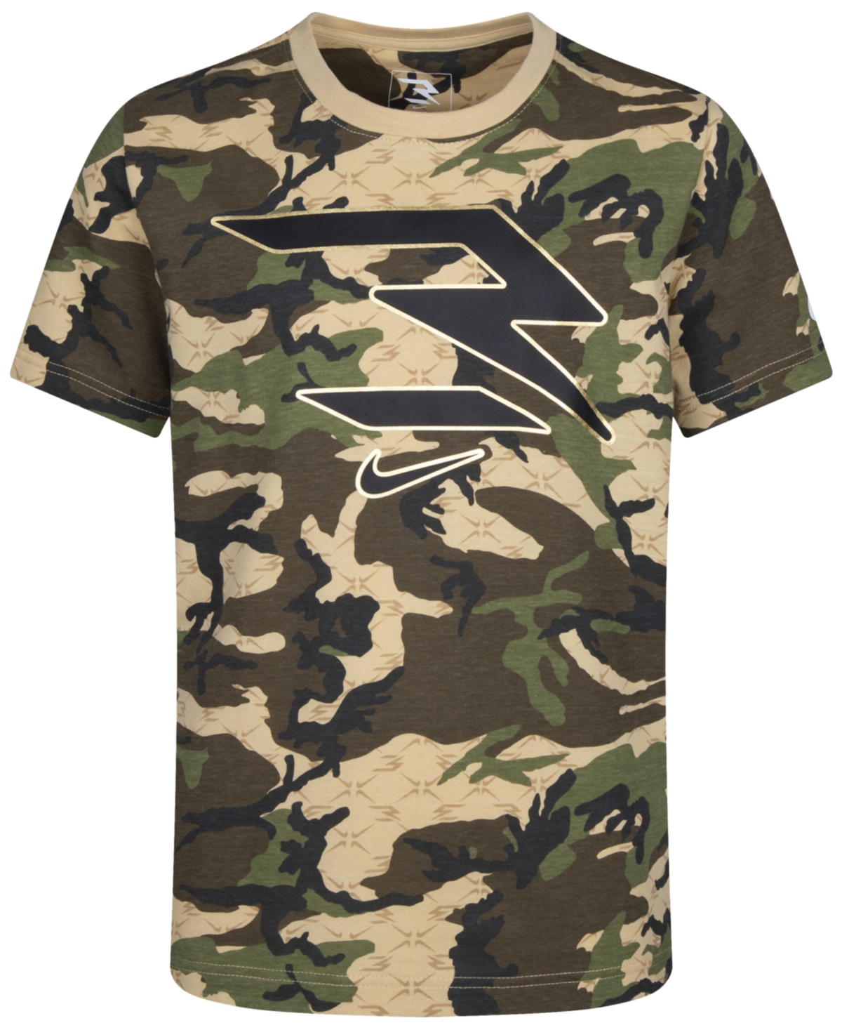 Nike 3brand By Russell Wilson Big Boys Short Sleeve T-shirt In Icon Camo