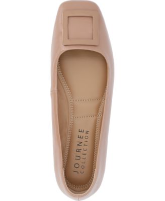 Women's Zimia Buckle Square Toe Ballet Flats